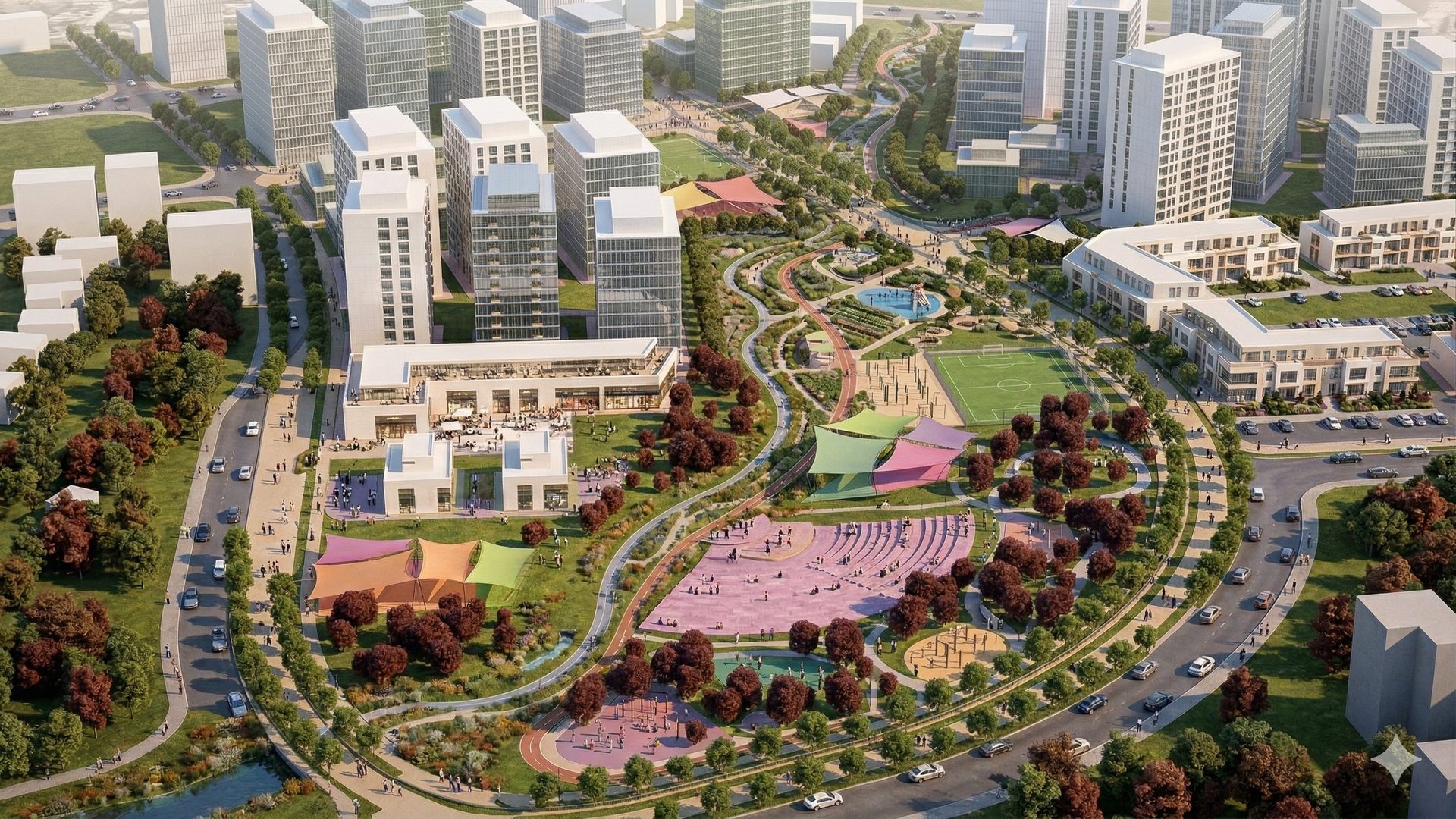 הדמיית הפארק המרכזי